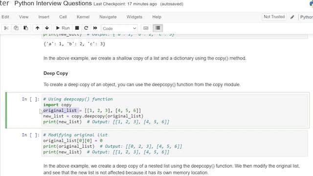 How to Copy an Object in Python смотреть онлайн