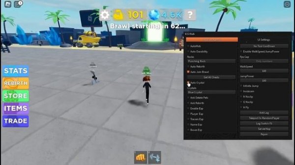 The BEST Muscle Legends Script GUI, No Key, Autofarm all, no tool cooldown + More