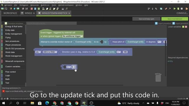 Mcreator Tutorial- Custom Wings смотреть онлайн