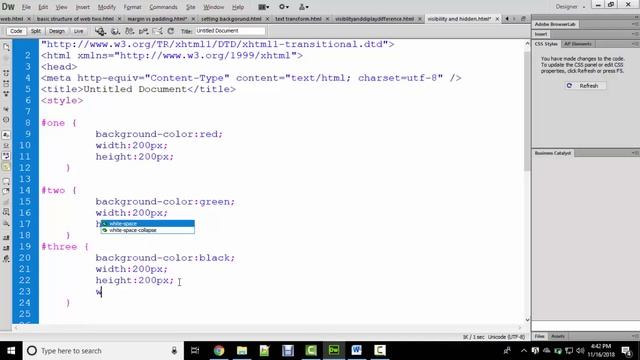 DIFFERENCE VISIBILITY HIDDEN AND DISPLAY NONE IN HINDI/URDU смотреть онлайн