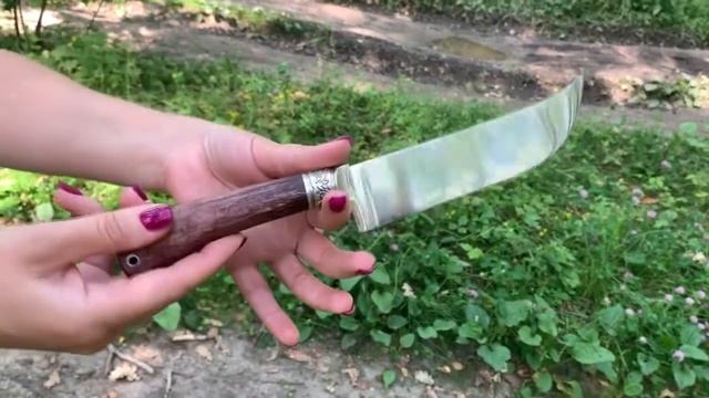 Пчак Х12МФ, карельская берёза. Кузница Овсова. смотреть онлайн