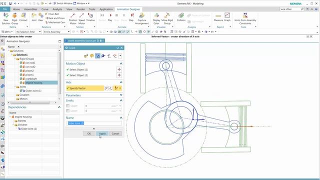 NX Layout : 2D Sketch Engine Animation смотреть онлайн