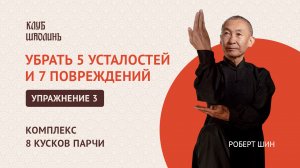 Комплекс Бадуанцьзин. "8 кусков парчи". Упражнение 3.Убрать 5 усталостей и 7 повреждений. Роберт Шин