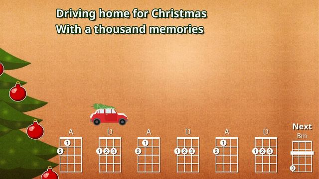 Driving Home For Christmas - Chris Rea - Ukulele Play Along