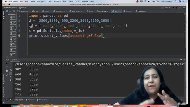 Lesson #6 (Sorting a Series in Pandas) Complete Course for Class 12 I.P. New Session (2021-22) #cbs смотреть онлайн