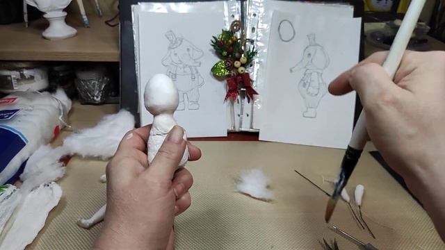 ? СЛОНИК.из серии (слонов много не бывает). Урок номер 3. Небольшая подсказка. Делаем объем головы. смотреть онлайн