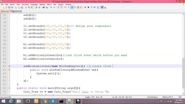 how to crate small calc in mvc in java swing смотреть онлайн