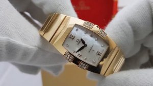 Женские часы Omega в розовом золоте, модель Constellation Quadrella !