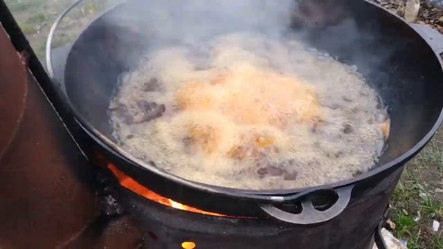 На Даче жарим картошку и крылья. Рыба смотреть онлайн