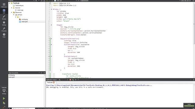 Scale animation using QT/QML смотреть онлайн