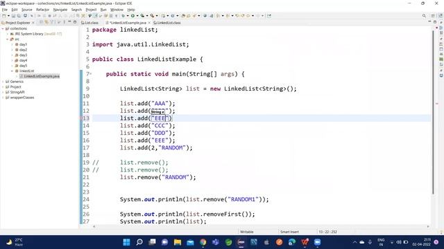 Core Java Day 57 part 1|| Collection part 7 || LinkedList смотреть онлайн