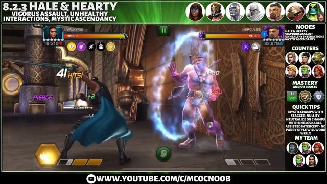 MCOC Act 8.2.3 - Hale & hearty, Vigorous Assault, Unhealthy Interactions & Mystic Ascendancy - Rona смотреть онлайн