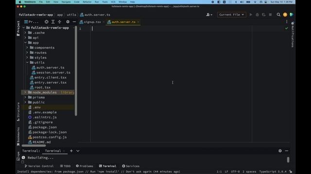 Fullstack Remix Application with Authentication смотреть онлайн