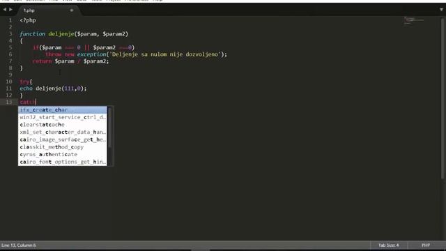 PHP na srpskom - 62 - Exception смотреть онлайн