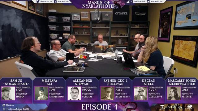 Masks of Nyarlathotep: Trail of Cthulhu Live Stream - Episode 4 смотреть онлайн
