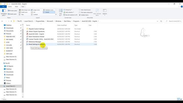 Cách reset autocad về mặc định phiên bản 2012 đến 2022 смотреть онлайн