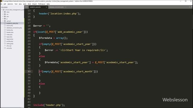 School Fees Management System in PHP & MySQL - Add Academic Year Data - 10 смотреть онлайн