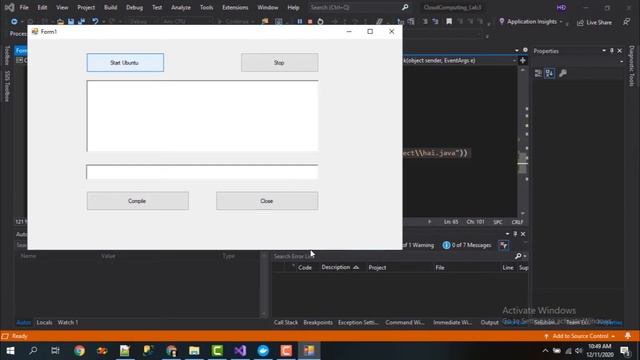 Lab 3: Kết nối Container build và thực thi file Java sử dụng C# смотреть онлайн