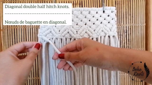 DIY Macrame Basket step by step tutorial - Tuto panier/cache-pot en macrame, pas à pas / #1 смотреть онлайн