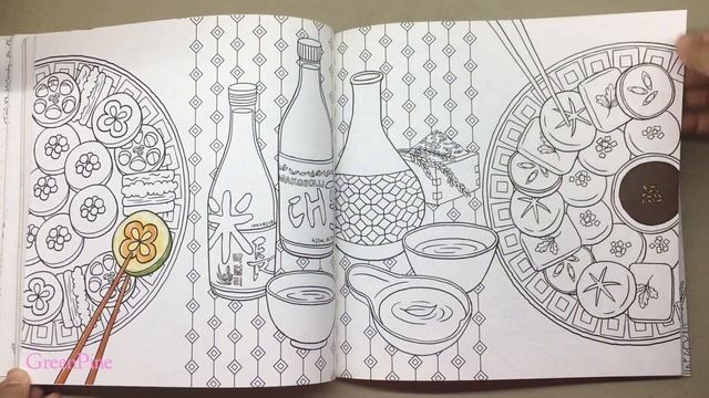 Flip Through | Coloring And The Food Coloring Book by Red Whale (Park Jung Ah) смотреть онлайн