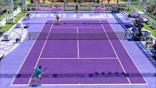 Virtua Tennis 4 PC Gameplay Roger Federer - Rafael Nadal [VERY HARD] смотреть онлайн