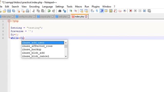 Reverse a string without using any function | PHP смотреть онлайн