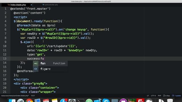 #26 Update Shopping Cart | E-Commerce website in Laravel5.5 and Ajax смотреть онлайн