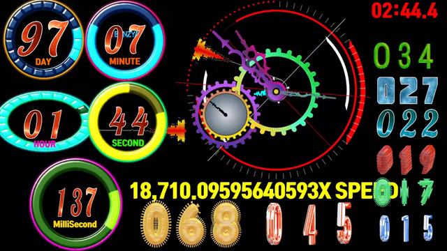 100 days countdown timer  alarmmilliseconds divided by 1 2 3 4 5 6 7 8 and 9