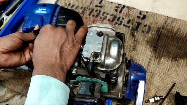 Brush Cutter Starting Problem | How To Repair Grass Cutter смотреть онлайн