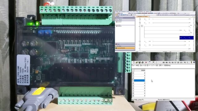 Modbus Slave Mitsubishi FX3U24MR - Modbus Poll смотреть онлайн