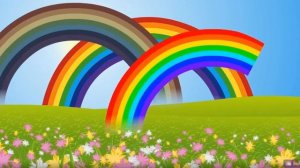 Песенка про радугу для малышей, учим цвета