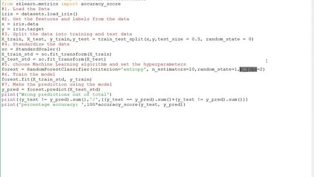 Random Forest using Scikit-learn on Iris dataset смотреть онлайн