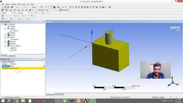 Boolean Command in Ansys || Add Subtract Intersect || Fluid Domain Creation || Lec 11 смотреть онлайн