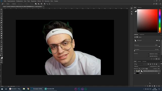 Как рисовать контурный свет в фотошопе мышкой ??? смотреть онлайн
