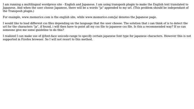 Wordpress: How to load different css file depending on language? смотреть онлайн