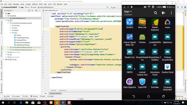 Android Studio Tutorial - Firebase Offline Capabilities #6 смотреть онлайн