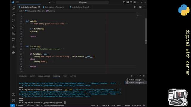 python docstrings are part of the code itself смотреть онлайн