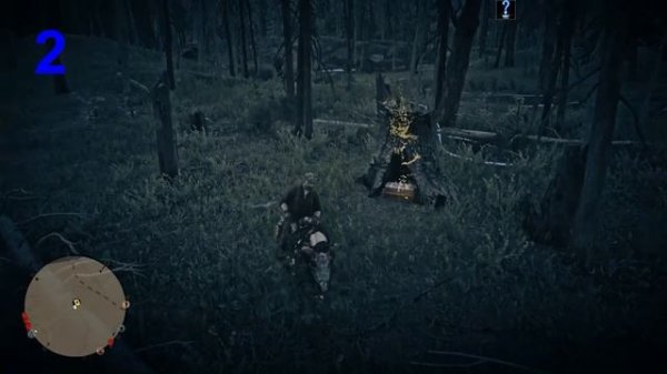 Red Dead Online. Treasure hunting. Blackbone Forest / Карта сокровищ лес Блэк-Боун