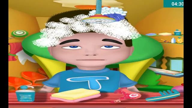 Funny cartoons game kids hair Salon смотреть онлайн