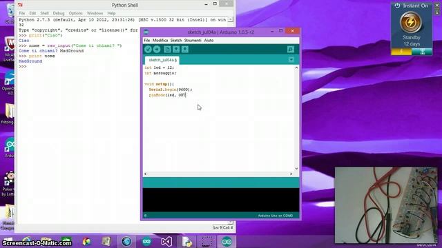 tutorial 27 - Arduino, interfacciamo con python смотреть онлайн