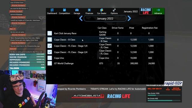 Automobilista 2 Custom Career Mode? Let’s Try The RACING LIFE App ???? - PART 1