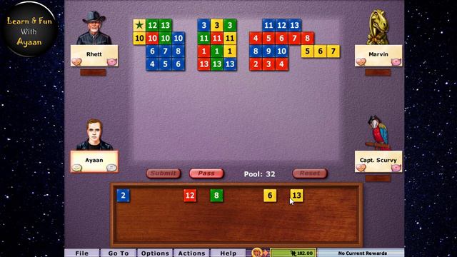 How To Play RummiKub Square Game - Learn And Fun With Ayaan