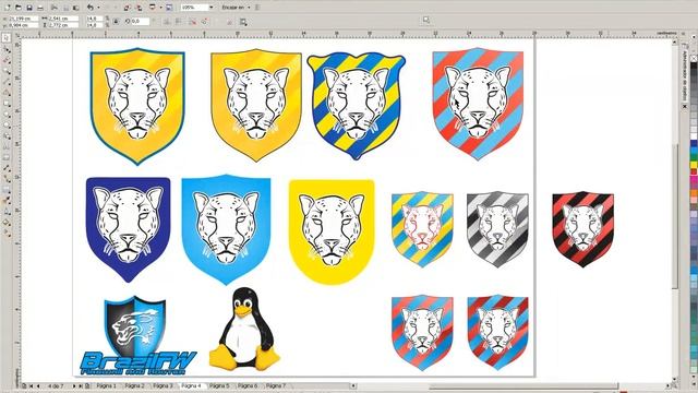 Creación de Logotipo Corel Draw parte 7 смотреть онлайн