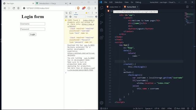 Vue js ระบบล็อกอินอย่างง่าย ใน 4 นาที - Vue login [Easy coding] смотреть онлайн