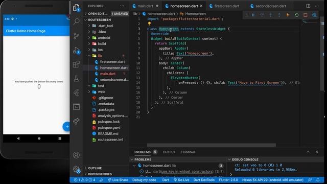 FLUTTER ROUTE NAVIGATION - PARAMETERS, NAME ROUTE смотреть онлайн