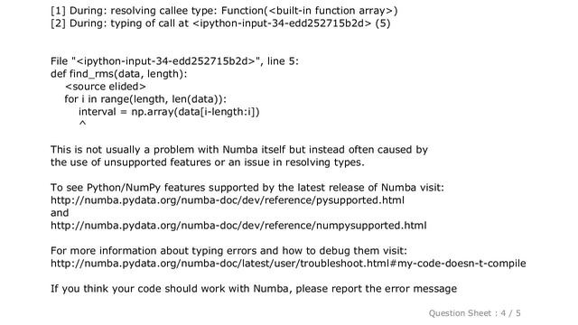 Pandas : TypingError: Failed in nopython mode pipeline (step: nopython frontend) смотреть онлайн