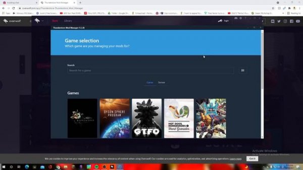 How to download TABS thunderstore and get mods