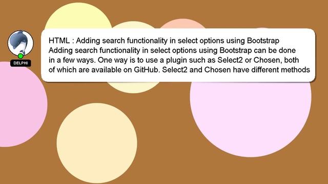 HTML : Adding search functionality in select options using Bootstrap смотреть онлайн