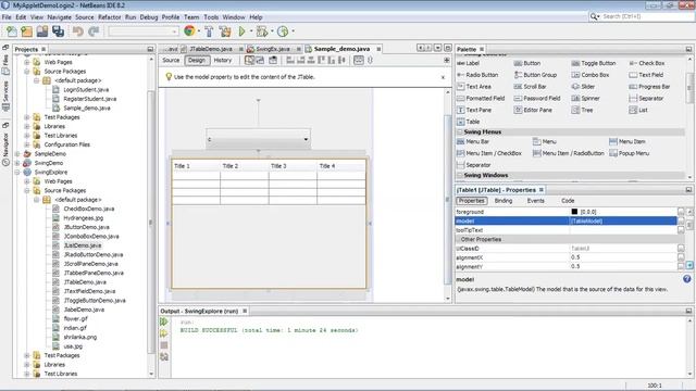 JTable ,JcomboBox in Swing(Java) смотреть онлайн