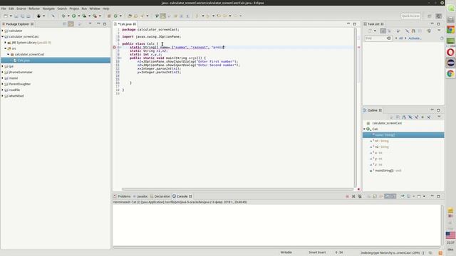 калькулятор на Java совсем простой по типу alert prompt смотреть онлайн